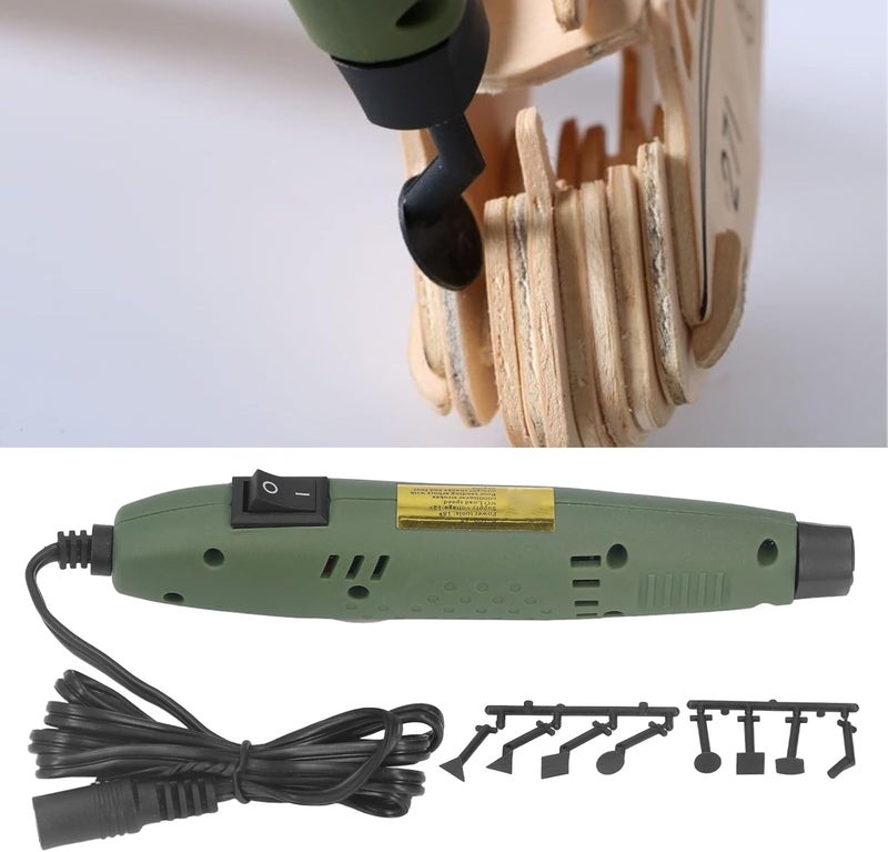 Chazcool Mini Pen Sander, P‑500‑15 Mini Power Sander, DIY Sanding Pen Polishing Machine for Grinding Polishing Surfaces Grooves, US Plug 100‑240V - Image 2
